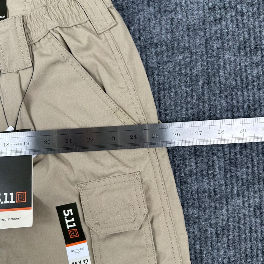 5.11 Tactical Taclite Pro Pants Mens 44x32 Khaki Tan Ripstop Cargo NWT - Picture 12 of 16